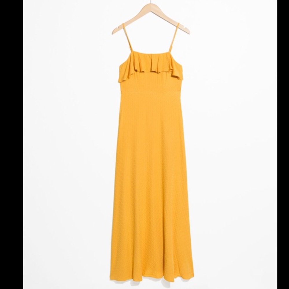 & Other Stories Flowy Ruffle Maxi summer dress
